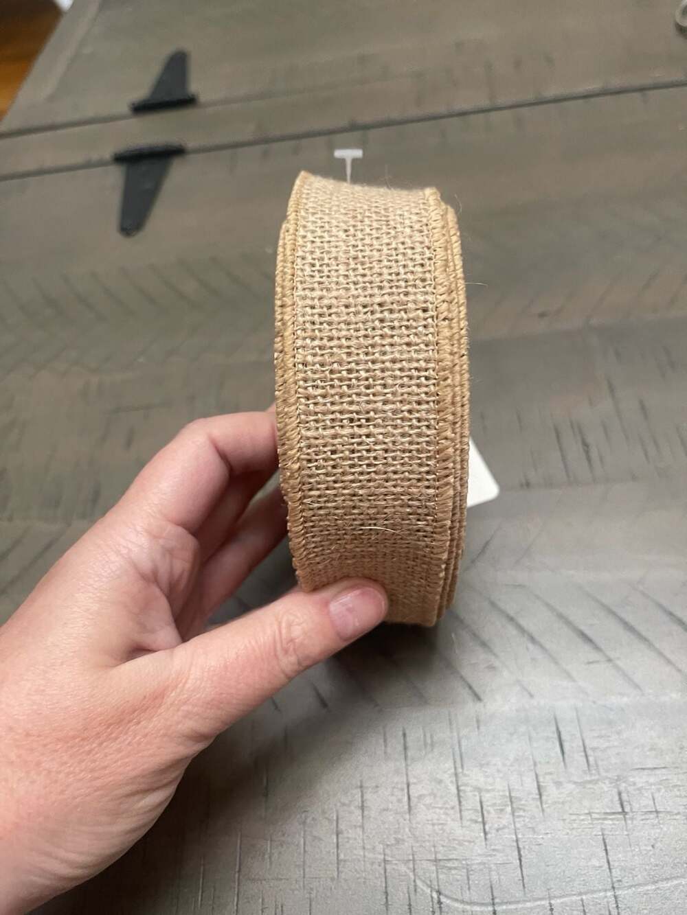 Burlap Ribbon Natural Jute Fabric Roll for Crafts and Decor